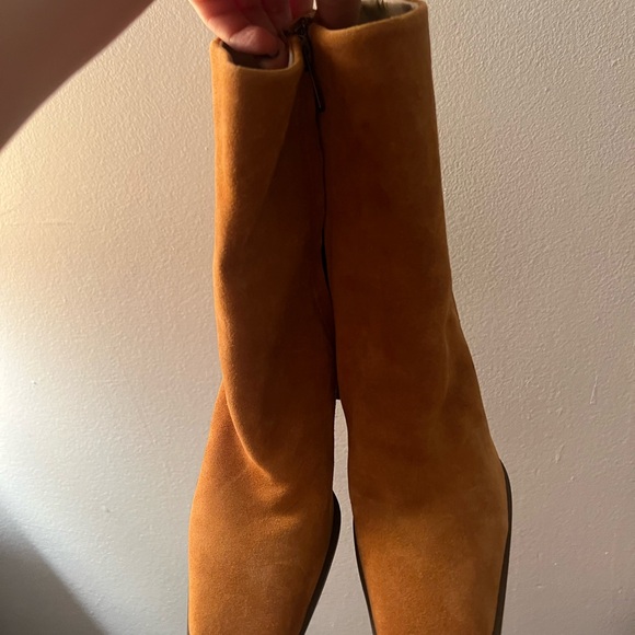 Brown Suede Ankle Boots - Picture 5 of 6